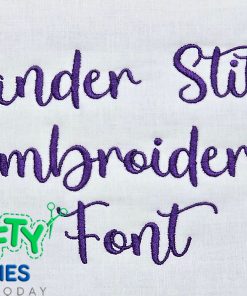 Wander Stitch Embroidery Font (BX Included)