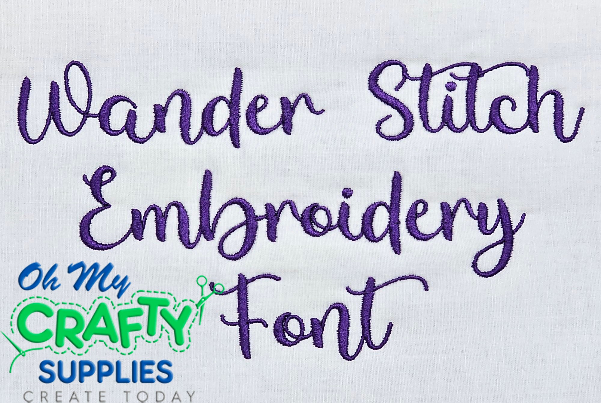 Wander Stitch Embroidery Font (BX Included)