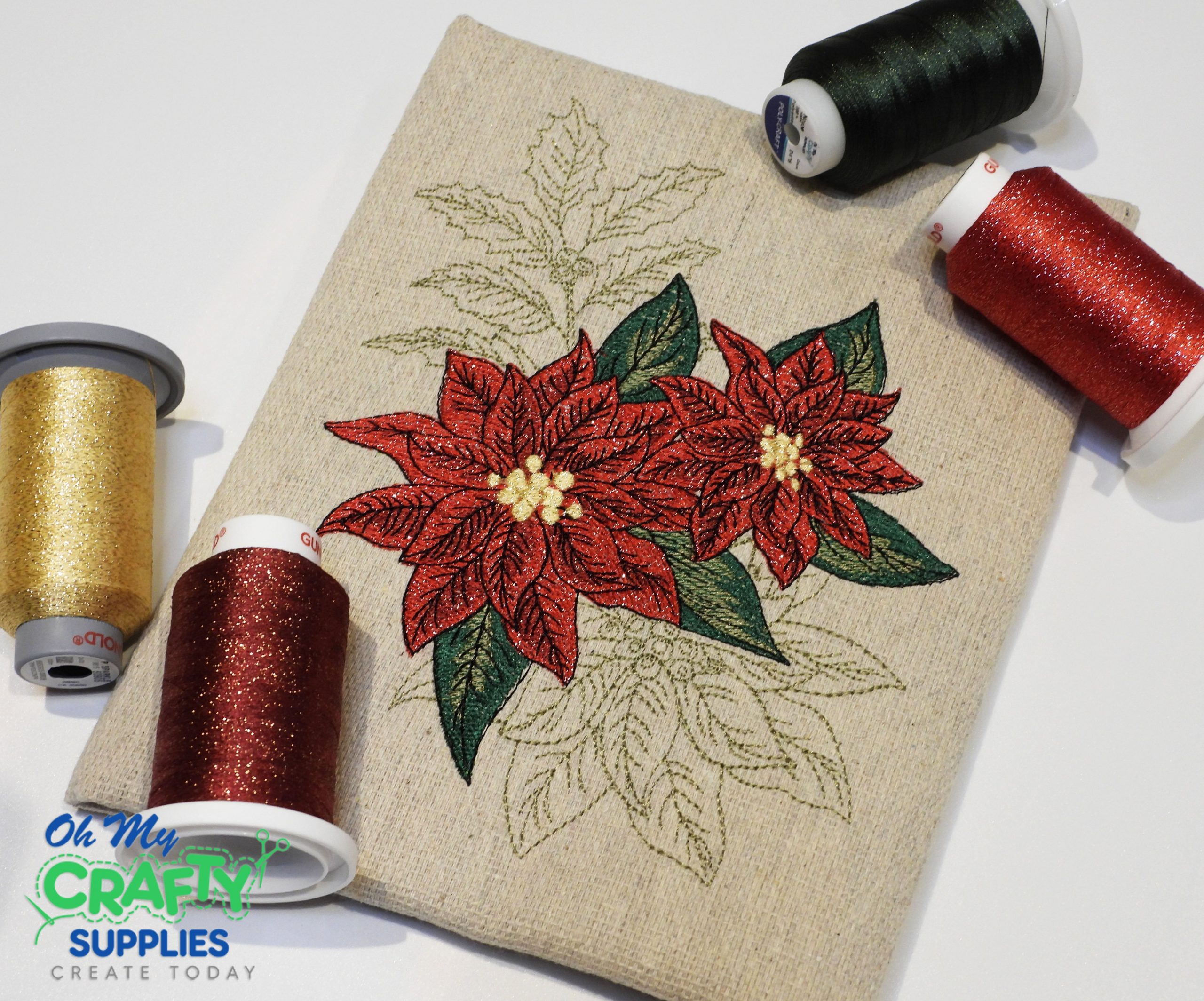 Poinsettia 924 Embroidery Design