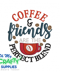 Coffee Blend Friends 615 Embroidery Design