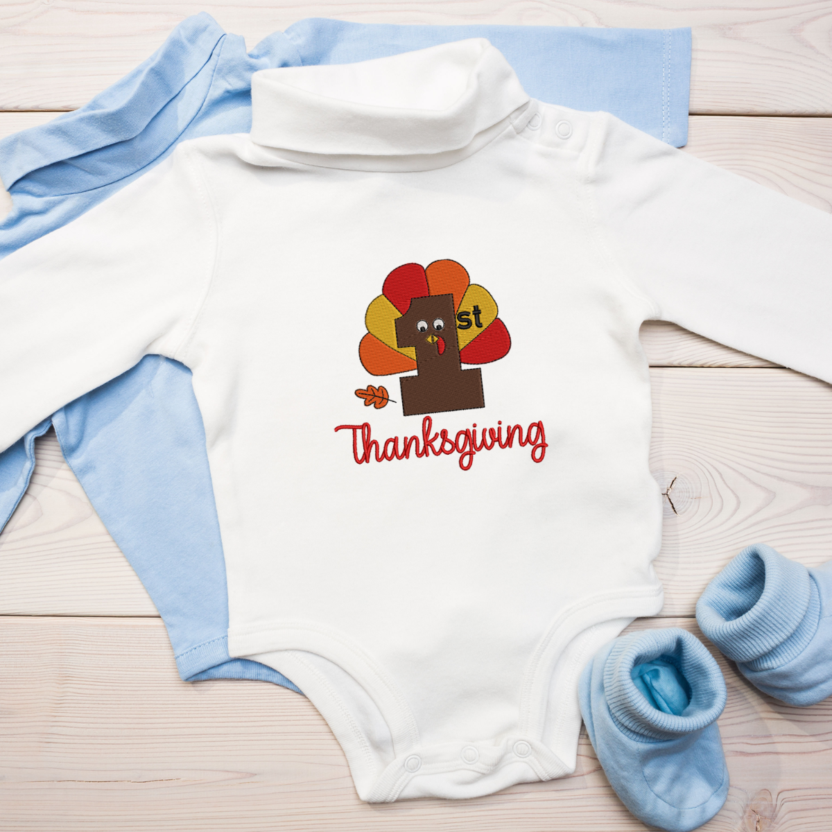 1st Thanksgiving 2020 Embroidery Design