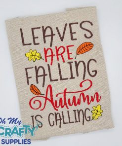 Leaves Falling Autumn 2020 Embroidery Design