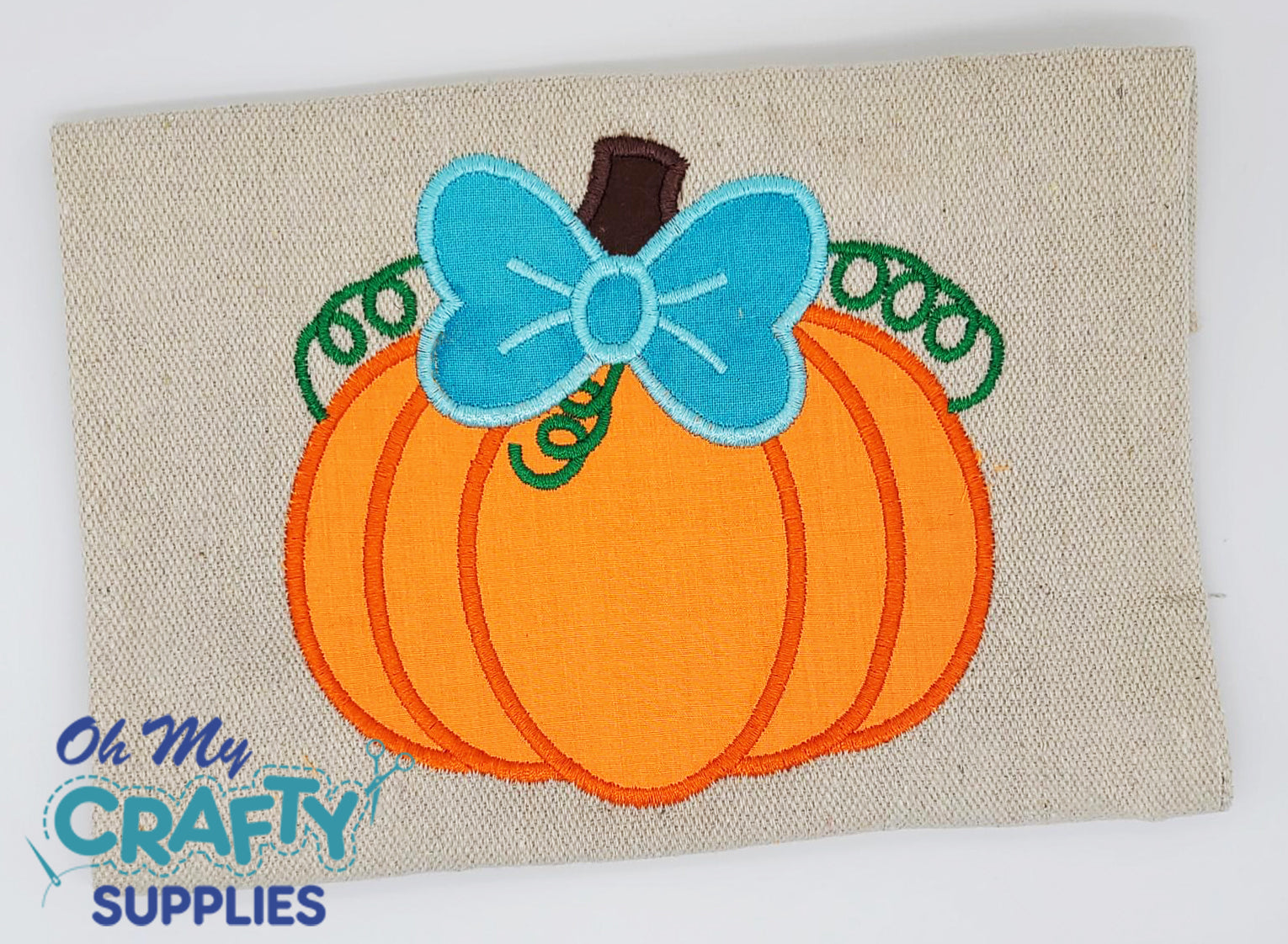 Pumpkin Applique Embroidery Design