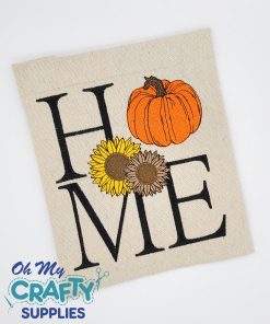 Sunflower Pumpkin Home 2021 Embroidery Design