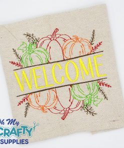 Autumn Welcome 81721 Embroidery Design