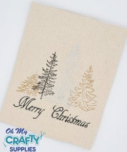 Merry Christmas Trees 921 Embroidery Design
