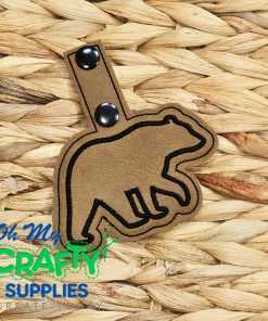 Bear Key Fob Embroidery Design (KFC)