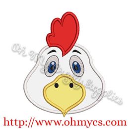 Chicken Head Applique