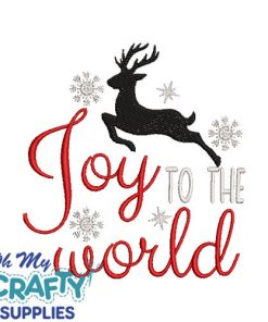 Joy to the World 1029 Embroidery Design