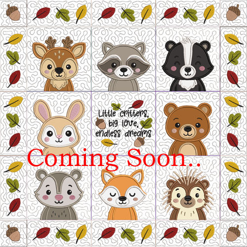 Baby Woodland Critters Wall Hanger Block Club