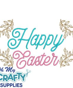 Happy Easter 3122 Embroidery Design