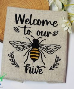 Our Hive Embroidery Design