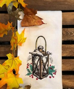 Winter Time Lantern Embroidery Design