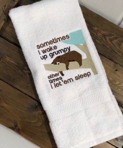 Wake Up Grumpy Bear Embroidery Design