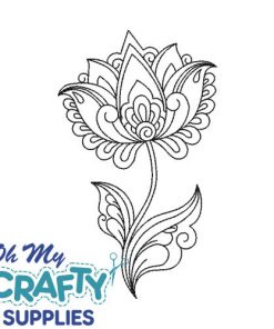 Henna Flower 5822 Embroidery Design