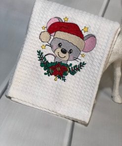 The Christmas Mouse Embroidery Design