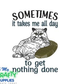 All day nothing 314 Embroidery Design