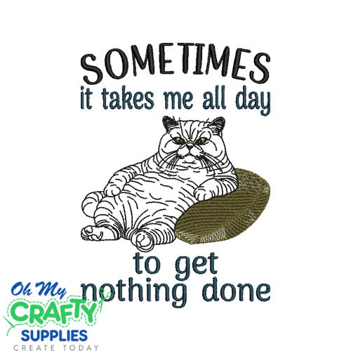 All day nothing 314 Embroidery Design