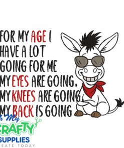 A lot going Embroidery Design