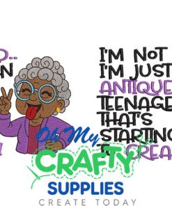 Antique Teenager Embroidery Design