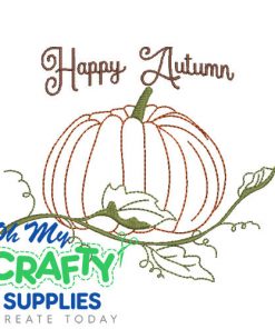 Autumn Pumpkin 725 Embroidery Design