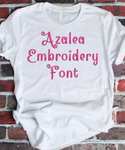 Azalea Embroidery Font (BX Included)