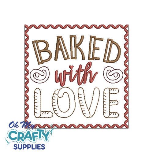 Baked with Love 3922 Embroidery Design