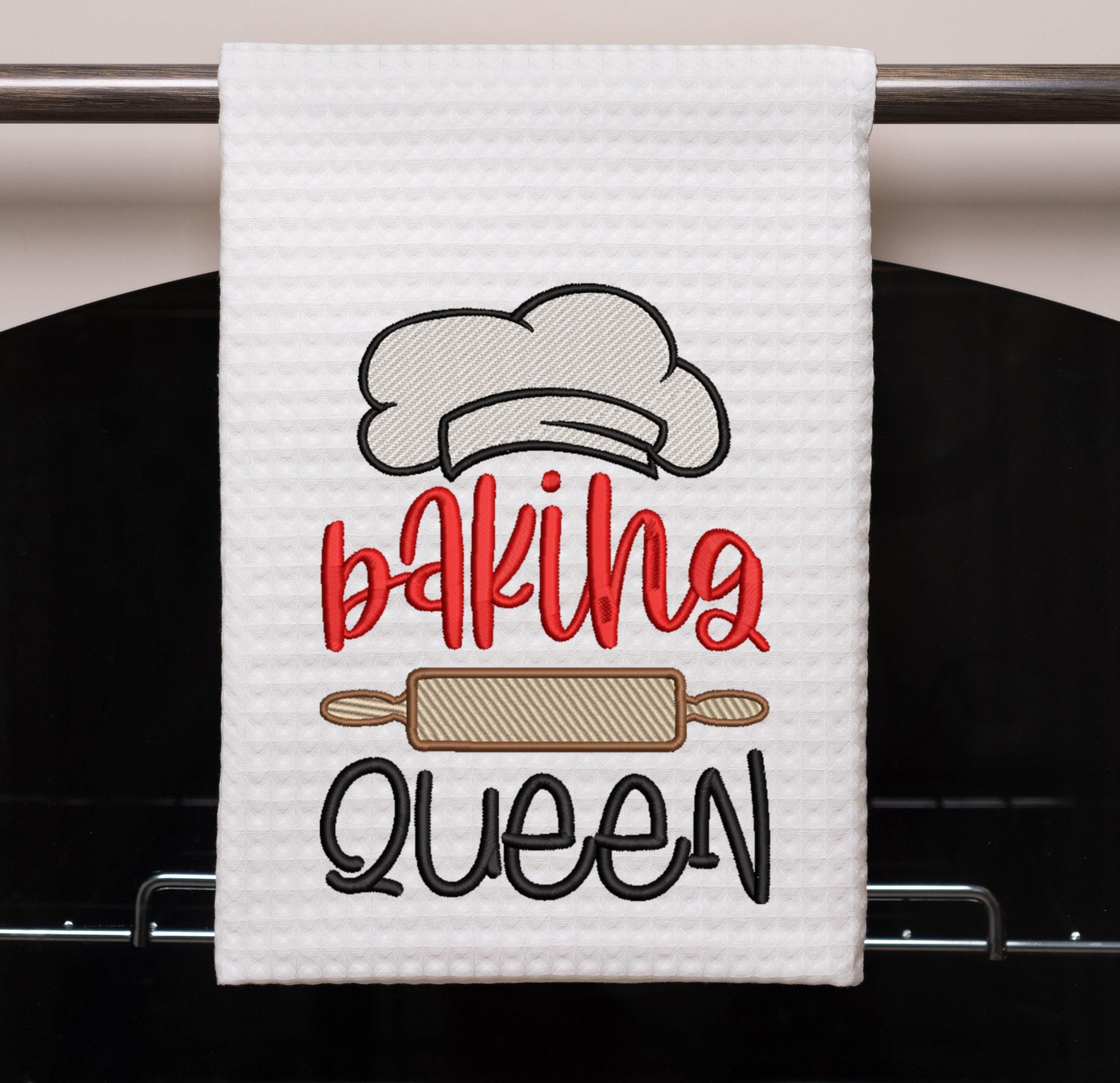Baking Queen Embroidery Design