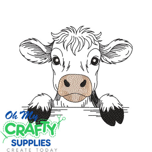 Barnyard Peek-a-Moo Embroidery Design