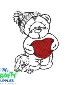 Bear and Bunny 1011 Embroidery Design
