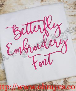 Betterfly Embroidery Font (BX Included)