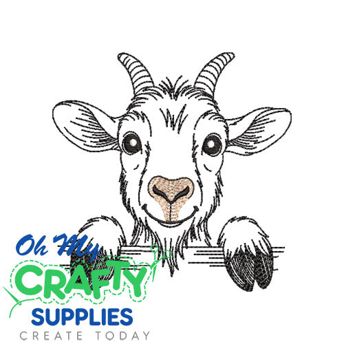 Billy Peekin' Embroidery Design