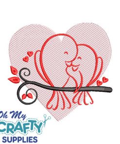 Bird Couple 11422 Embroidery Design