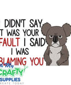 Blaming you 2025 Embroidery Design
