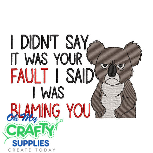 Blaming you 2025 Embroidery Design