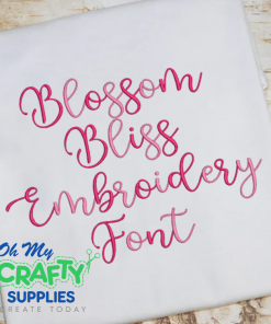 Blossom Bliss Embroidery Font (BX Included) (FM)