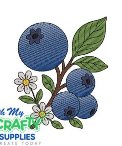 Blueberries 2025 Embroidery Design