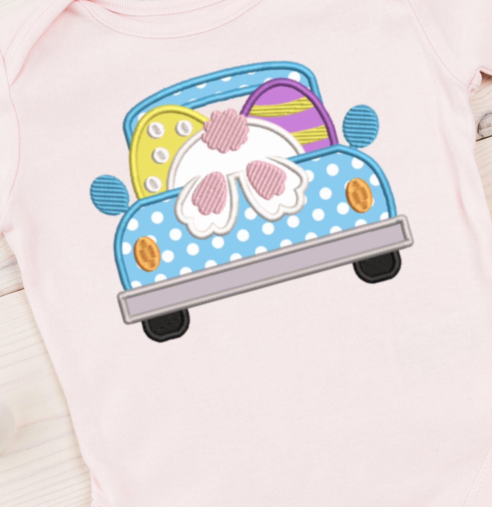 Bunny Truck 2021 Embroidery Applique