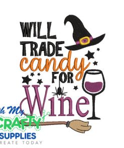 Candy For Wine 823 Embroidery Design
