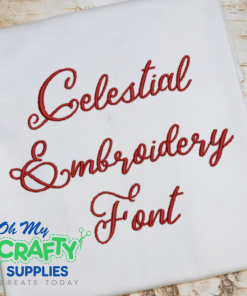 Celestial  Embroidery Font (BX Included)