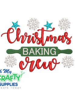 Christmas Baking Crew 11123 Embroidery Design