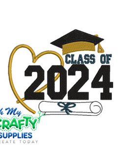 Class of 2024 Embroidery Design