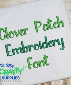 Clover Patch Embroidery Font (BX Included) (FM)