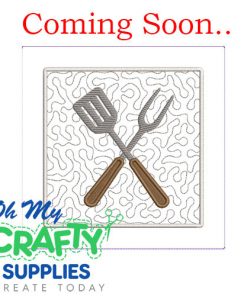 Cooking Potholder Embroidery Design