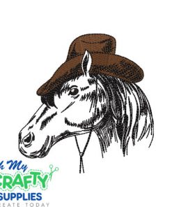 Cowboy Horse Embroidery Design
