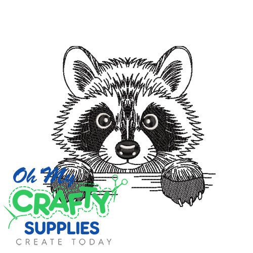 Curious Bandit Embroidery Design