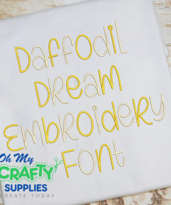 Daffodil Dream Embroidery Font (BX Included) (FM)