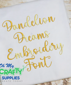 Dandelion Dreams Embroidery Font (BX Included)