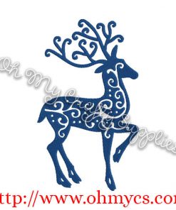 Reindeer Embroidery Design