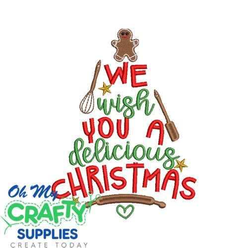 Delicious Christmas Embroidery Design